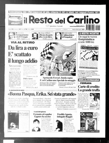 Il Resto del Carlino : giornale dell'Emilia